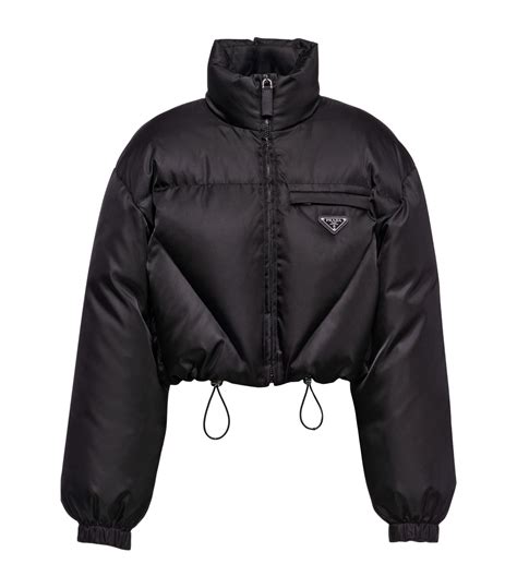 prada puffer shirt jacket|prada re nylon puffer jacket.